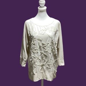 Lucky Lotus Embroidered Top